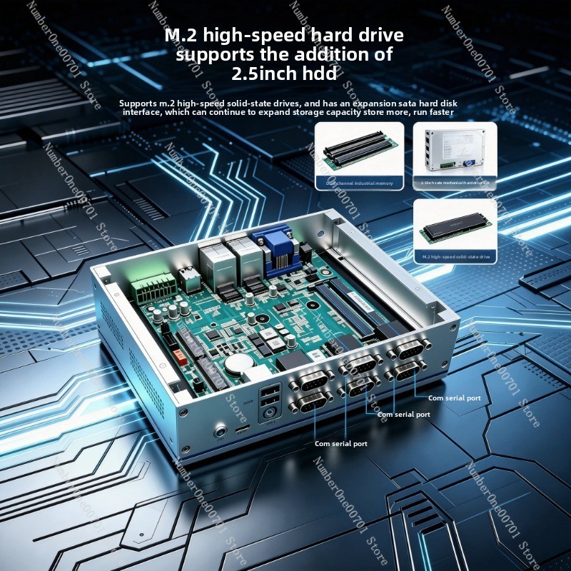 Fanless Industrial Pc Rs485 Core I7 - Lüfterloser eingebetteter Industrie-Mini-PC 6 COM RS485